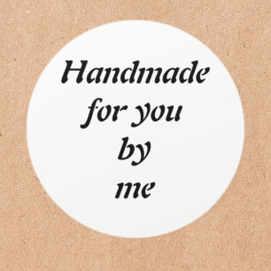 Sticker Rond Fait main personnalisable