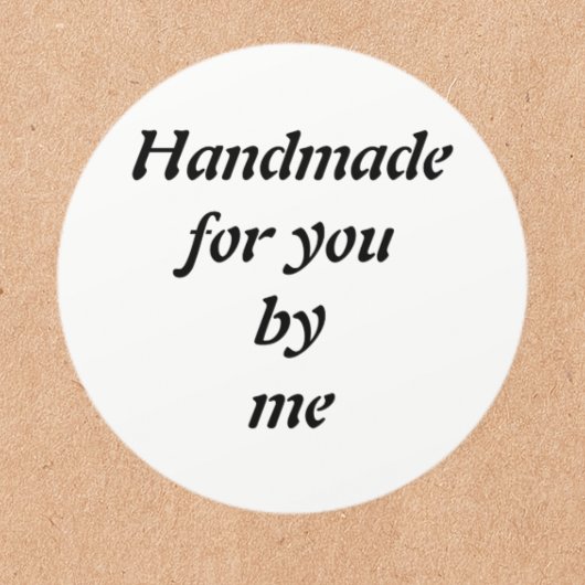 Sticker Rond Fait main personnalisable