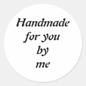 Sticker Rond Fait main personnalisable (Devant)