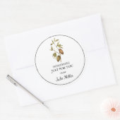 Sticker Rond Fait maison juste pour vous chocolat cacao étiquet (Enveloppe)