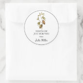 Sticker Rond Fait maison juste pour vous chocolat cacao étiquet (Sac)