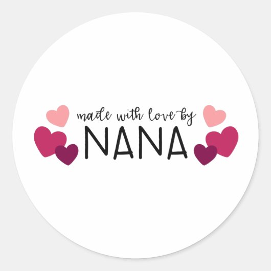 Sticker Rond Fait Par Nana (Devant)