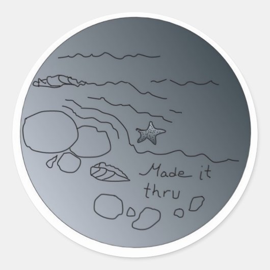 Sticker Rond fait passer (Devant)