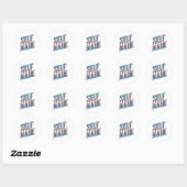 Sticker Rond Fait soi-même et trans (Feuille)