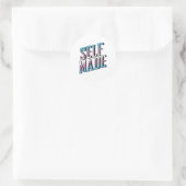 Sticker Rond Fait soi-même et trans (Sac)