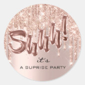Sticker Rond Faites chaque instant avec "Shhh... C’est une surp (Devant)