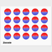 Sticker Rond Faites Compter Vos Votes - Votez Tôt, Votez Souven (Feuille)