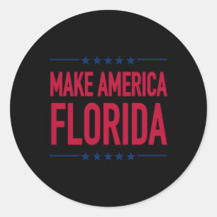 Sticker Rond Faites de l'Amérique Floride
