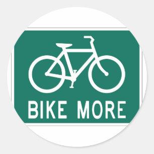 Sticker Rond Faites du vélo davantage