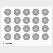 Sticker Rond Faites-en votre création avec un graphique (Feuille)