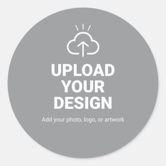 Sticker Rond Faites-en votre création avec un graphique (Devant)
