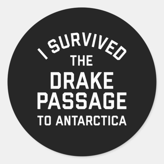 Sticker Rond Faites glisser le passage Antarctique (Devant)