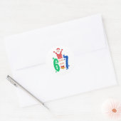 Sticker Rond Faites Le Calcul 67 Meme Noël (Enveloppe)