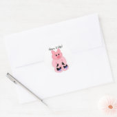 Sticker Rond Faites le cochon ! (Enveloppe)