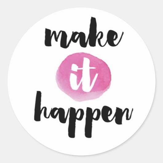 Sticker Rond Faites-le passer (Devant)