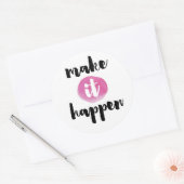 Sticker Rond Faites-le passer (Enveloppe)