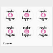 Sticker Rond Faites-le passer (Feuille)