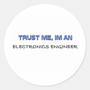 Sticker Rond Faites-moi confiance je suis un ingénieur