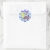 Sticker Rond Faites Que La Magie Arrive. LIRE ! (Sac)