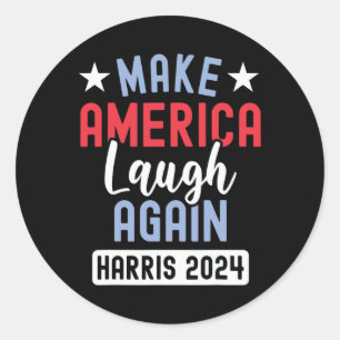 Sticker Rond Faites rire l'Amérique à nouveau Président 2024 Ka