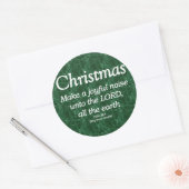 Sticker Rond Faites un joyeux bruit Psaume de Noël 98-4 (Enveloppe)