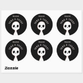 Sticker Rond Faites un régal (Feuille)