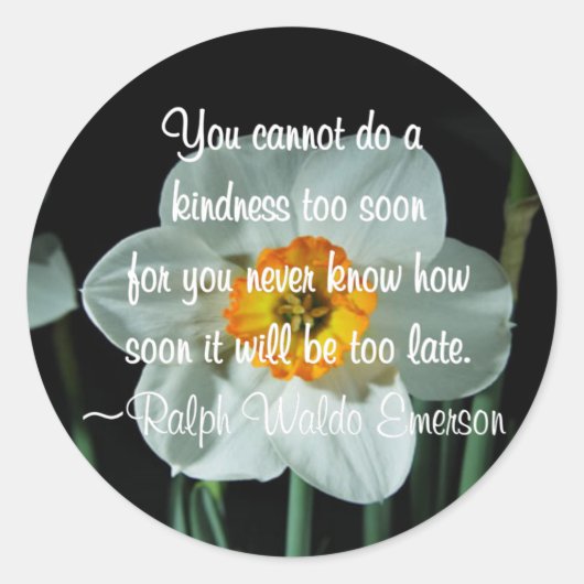 Sticker Rond Faites une gentillesse (Devant)