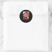 Sticker Rond Faites votre cerveau (Sac)