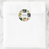 Sticker Rond Faites votre propre collage photo et texte (Sac)