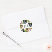 Sticker Rond Faites votre propre collage photo et texte (Enveloppe)