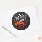 Sticker Rond Faites votre propre magie | Halloween (Enveloppe)