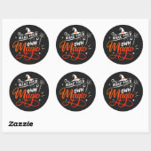Sticker Rond Faites votre propre magie | Halloween (Feuille)