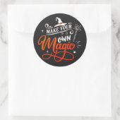 Sticker Rond Faites votre propre magie | Halloween (Sac)