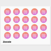 Sticker Rond Faith Hope Love (Feuille)