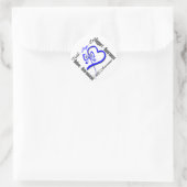 Sticker Rond Faith Hope Love Butterfly - Sensibilisation à la S (Sac)