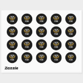 Sticker Rond Faith Over Fear Gold  (Feuille)