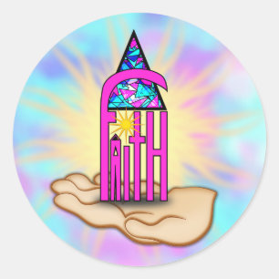 Sticker Rond Faith ~ Steeple