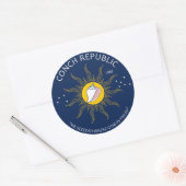 Sticker Rond FAKES Authentic Conch Republic (Enveloppe)