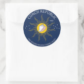 Sticker Rond FAKES Authentic Conch Republic (Sac)