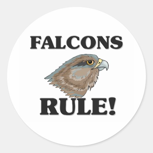 Sticker Rond FALCONS Rule ! (Devant)
