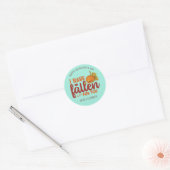 Sticker Rond Fallen For You Funny Cute Kids Valentine's Day (Enveloppe)