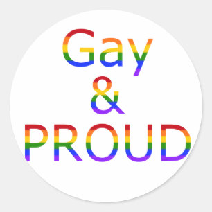 Sticker Rond Fallln Gay et Fier