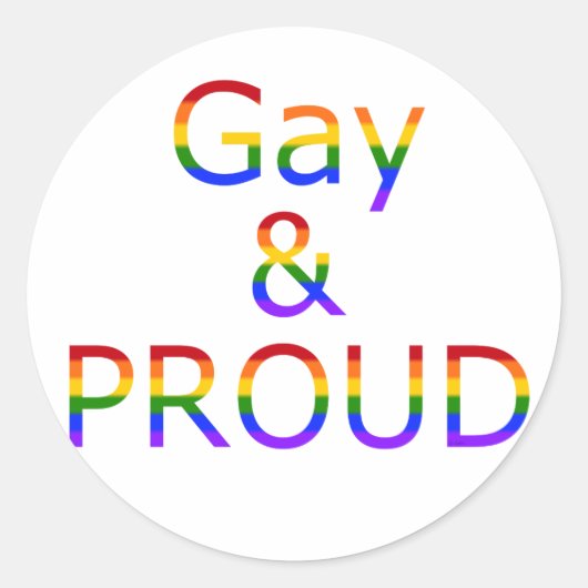 Sticker Rond Fallln Gay et Fier (Devant)