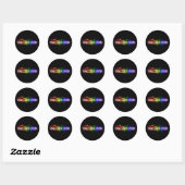 Sticker Rond Falln Fier Cosplayer (Feuille)