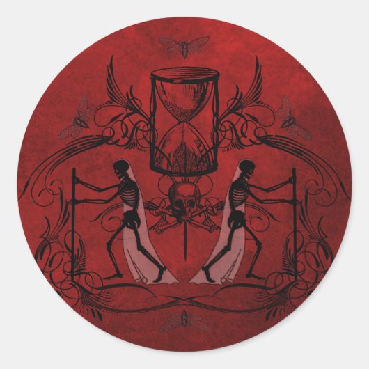 Sticker Rond Falln Memento Mori (Devant)
