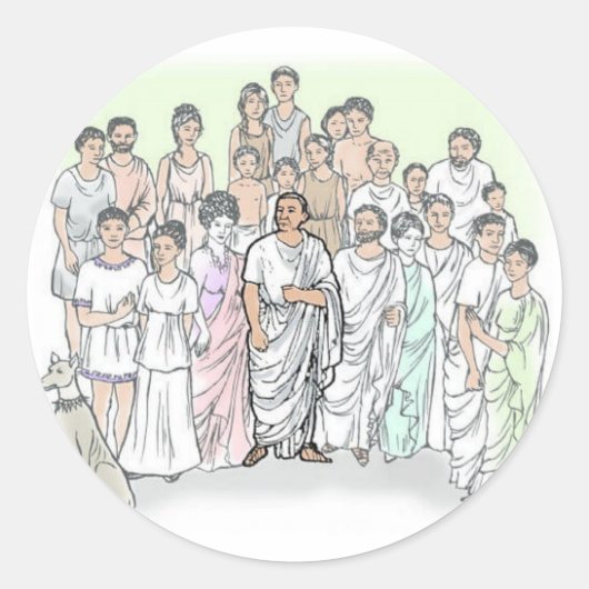 Sticker Rond Familia Caecilii (Devant)