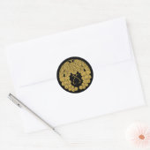 Sticker Rond [Famille Crest] Deux raisins (Enveloppe)
