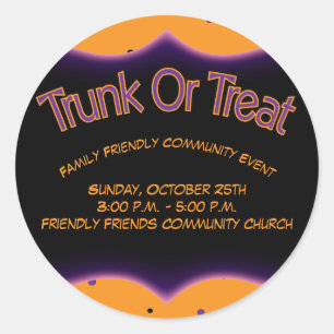 Sticker Rond Famille d'église communautaire de tronc ou de