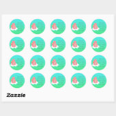 Sticker Rond Famille d'ours (Feuille)