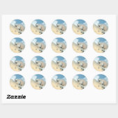 Sticker Rond Famille d'ours polaires (Feuille)
